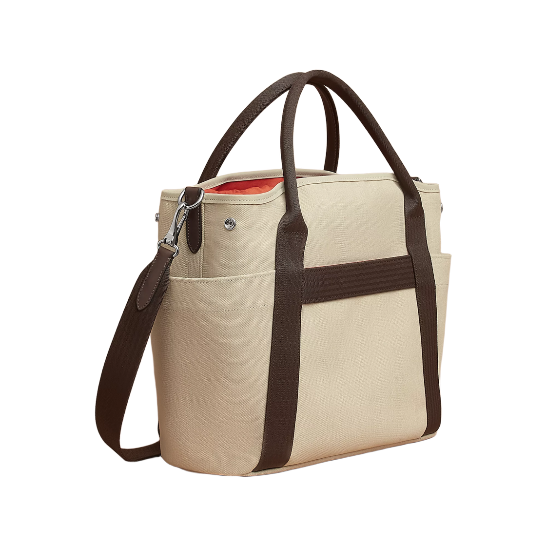 에르메스 그루밍 백 캔버스 & 베쥬 세이블 포브(Hermes The Grooming Bag Canvas & Beige Sable Fauve) - 2