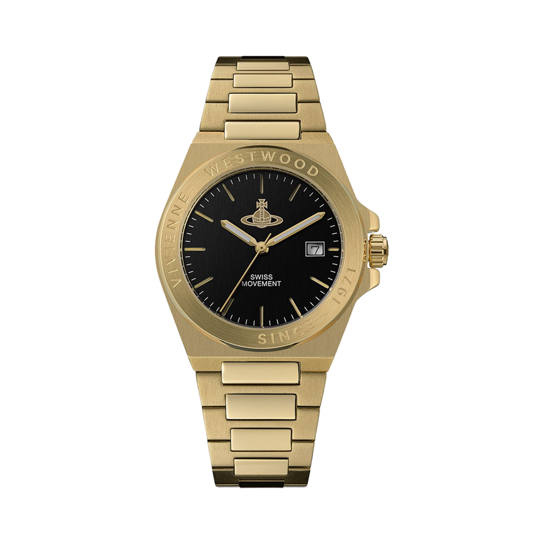 VV335BKGD (W) Vivienne Westwood The Hanwell Quartz 37mm Gold Black