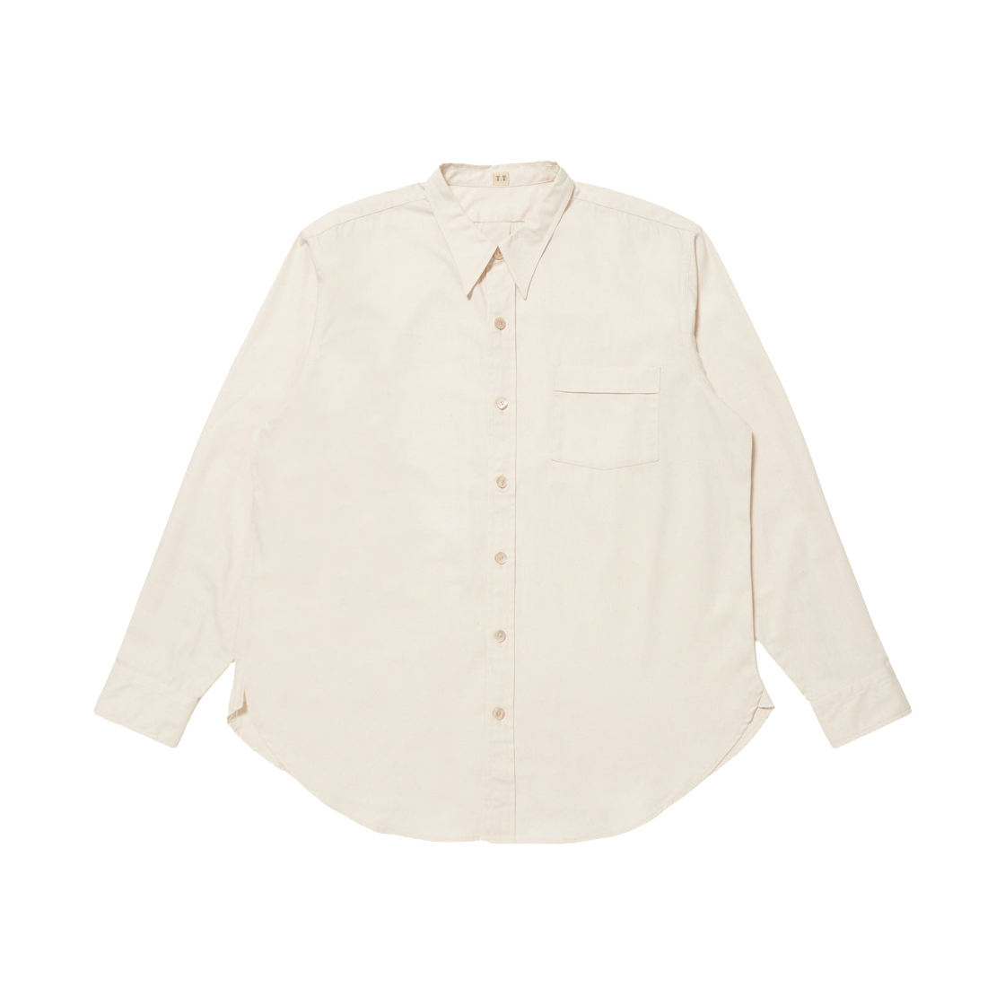 - Taiga Takahashi Lot.106 Narrow Collar Shirt Ivory