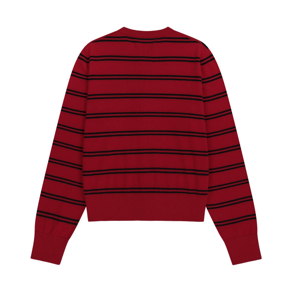(W) 마리떼 프랑소와 저버 스트라이프 니트 가디건 레드((W) Marithe Francois Girbaud Stripe Knit Cardigan Red) - 2