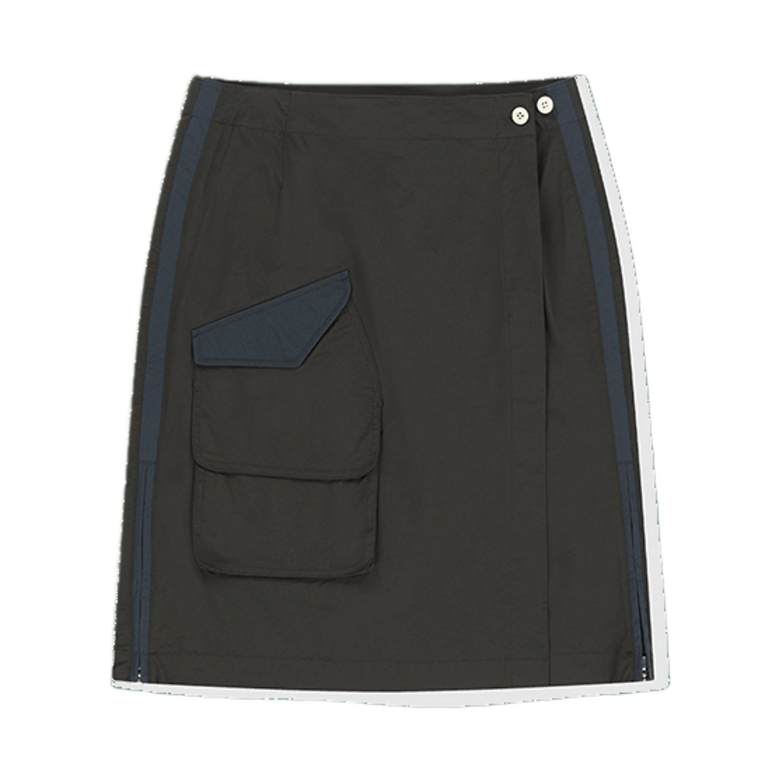 [트리플적립]썬러브 우먼스 필드 랩 스커트 챠콜([트리플적립]SUNLOVE W Field Wrap Skirt Charcoal)