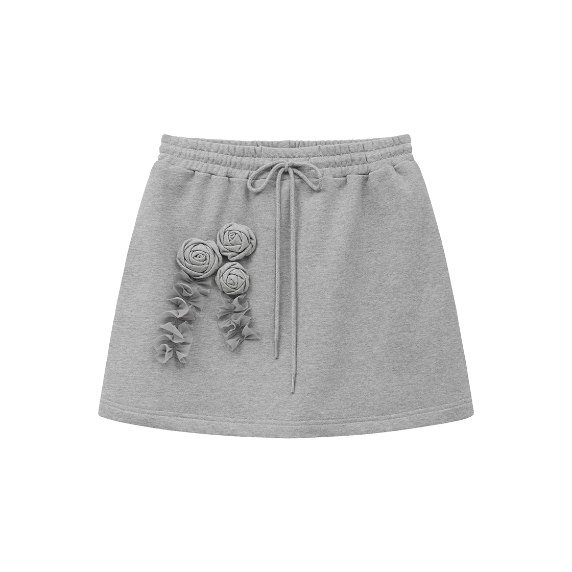 마가린핑거스 로즈 코사지 프릴 스커트 멜란지(Margarin Fingers Rose Corsage Frill Skirt Melange) - 1