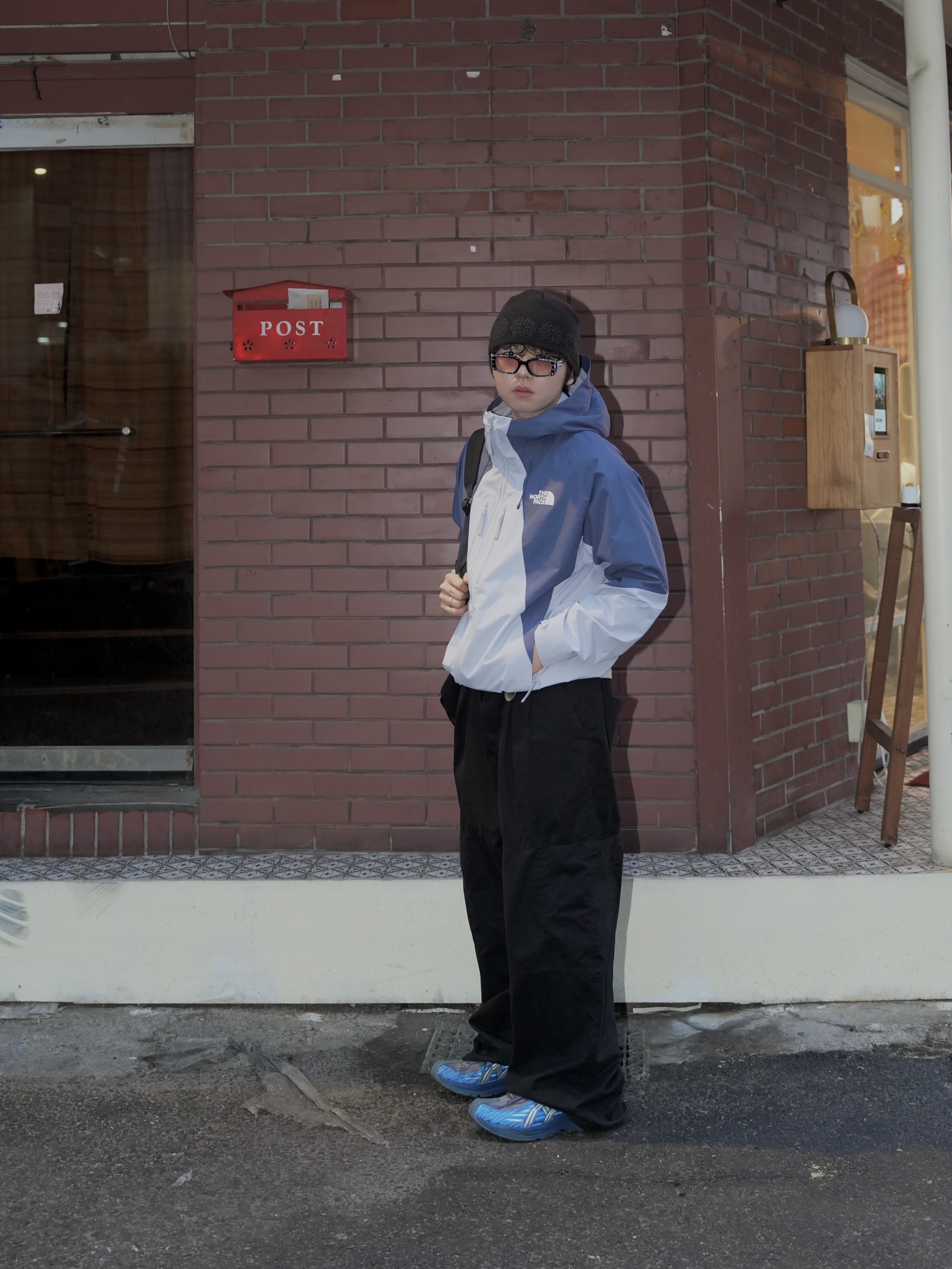 (W) Asics x Kiko Kostadinov Gel-Flammae Blue Ironclad 착용 스타일 - 2