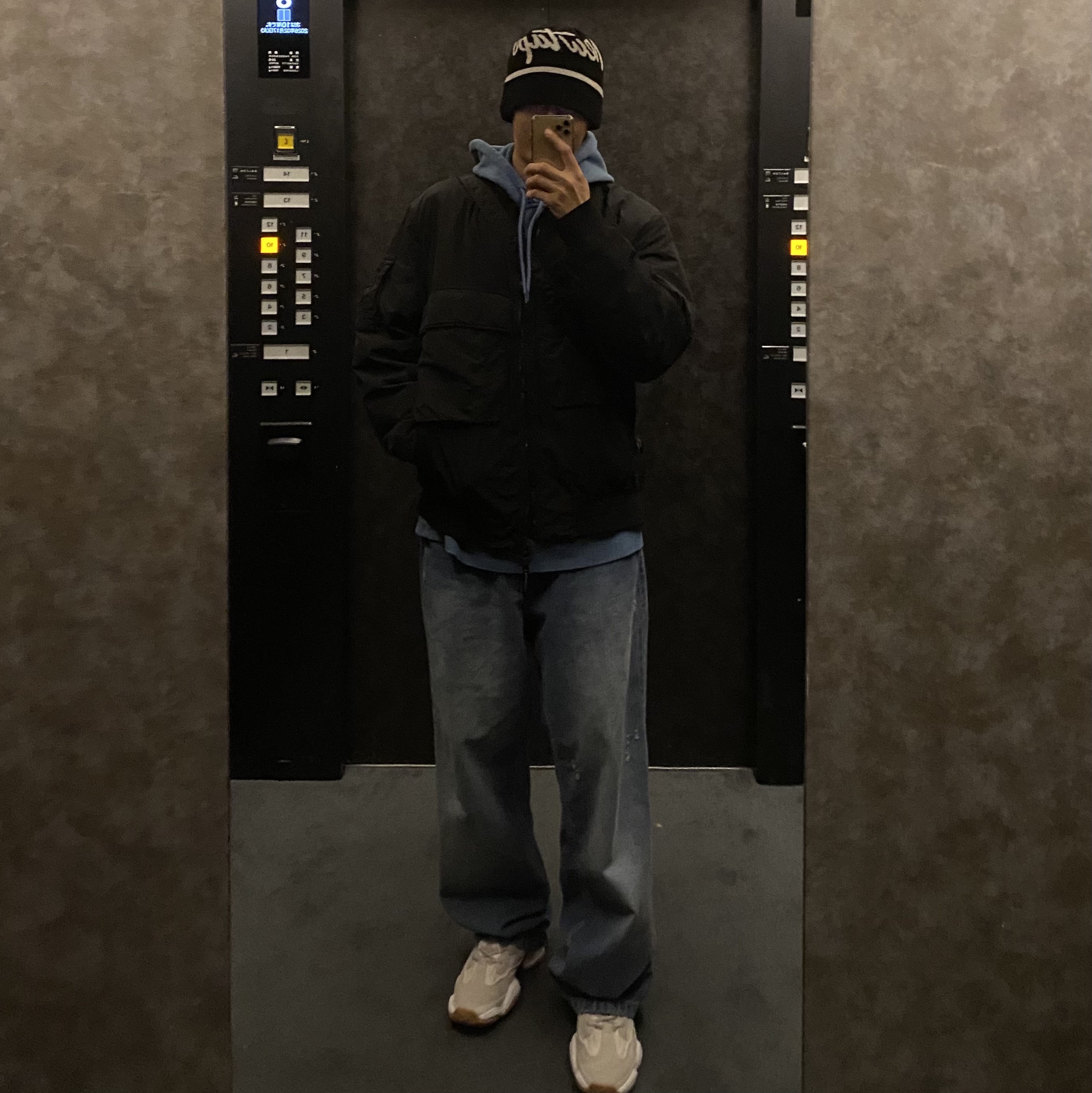 Carhartt WIP Ingo Hooded Sweatshirt Undyed, Adidas Yeezy 500 Stone Taupe 착용 스타일 - 2