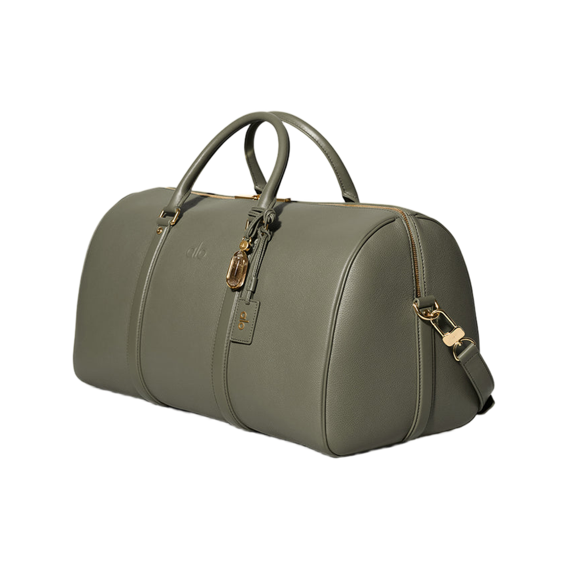 (W) 알로 요가 보이지 더플 올리브 트리 레더((W) Alo Yoga Voyage Duffle Olive Tree Leather) - 2