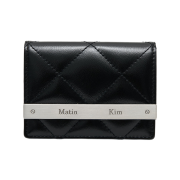 Matin Kim Puff Quilt Wallet In Black