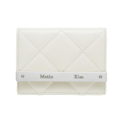 Matin Kim Puff Quilt Wallet In Ivory