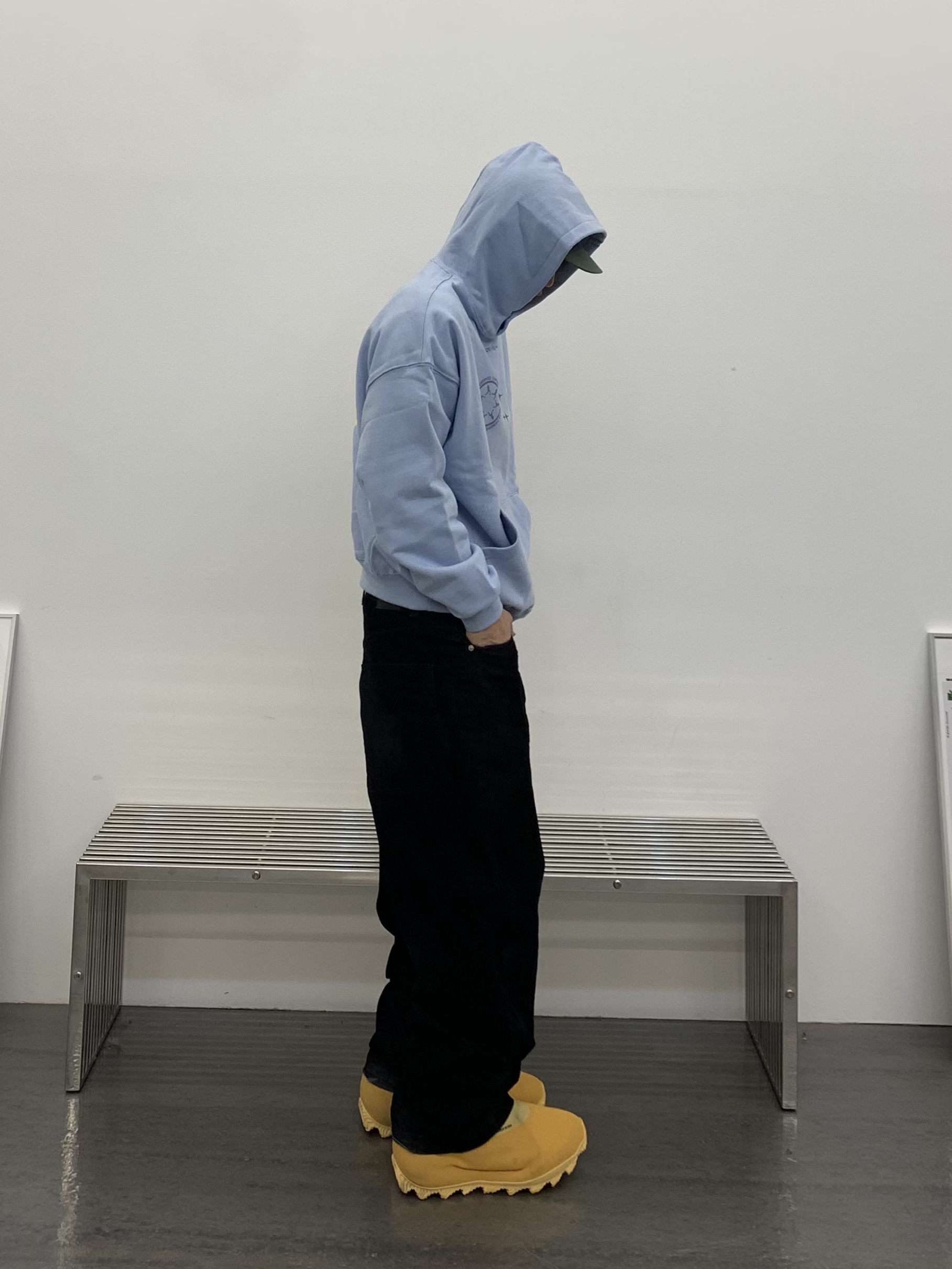 adidas Yeezy Knit RNR Boot Sulfur 착용 스타일 - 3