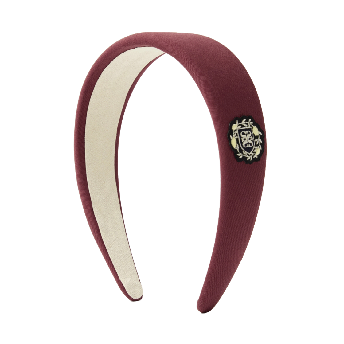 SA261WAC01BUY0 SATUR W Crest Logo Hairband Burgundy