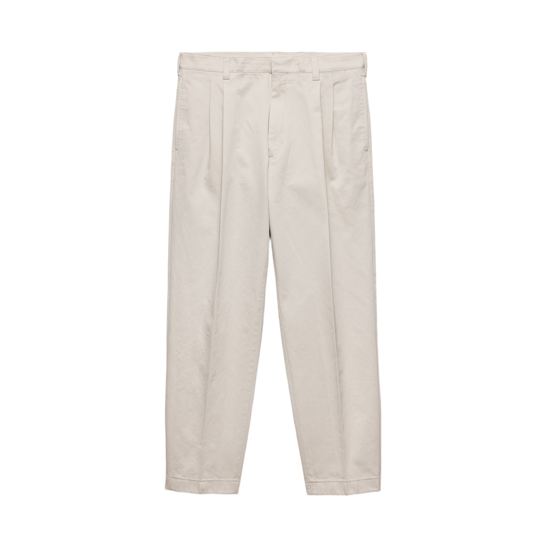 SPH529-19EQ-F0A08 Prada Cotton Pants Limestone