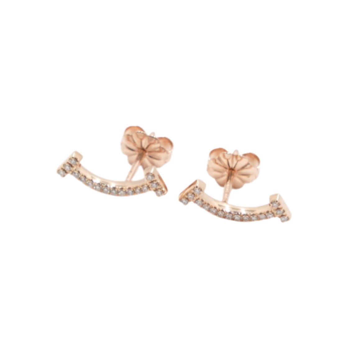 ITQJL2FAVH6I Tiffany 18K Rose Gold 0.06 Carat 16P Mini Diamond Earrings