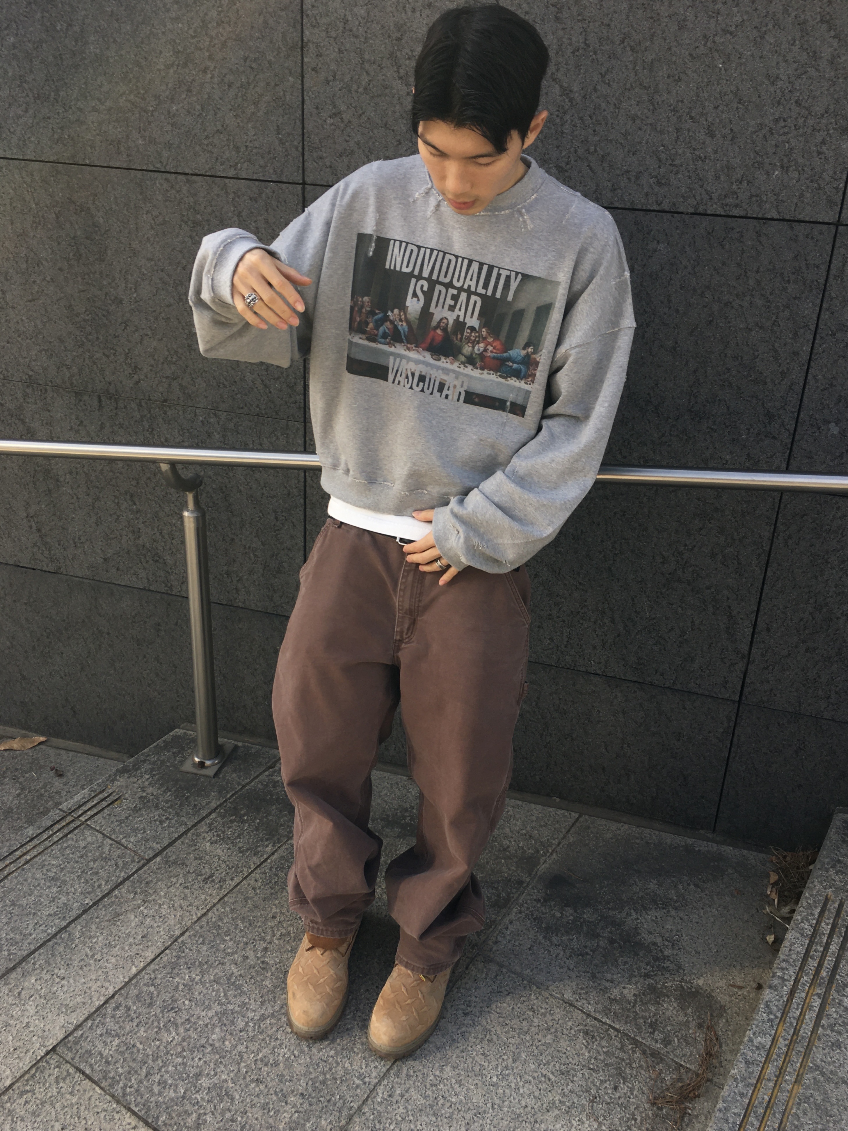 Timberland x Supreme Diamond Plate 6 Inch Premium Waterproof Boot Wheat - 23FW - Medium 착용 스타일 - 2