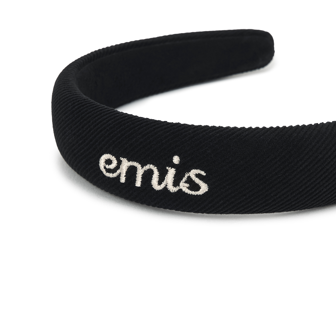 (W) 이미스 ES 코듀로이 헤어밴드 블랙((W) Emis Es Corduroy Hairband Black) - 2