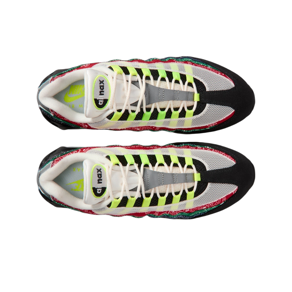나이키 에어맥스 95 빅 버블 볼트 앤 유니버시티 레드(Nike Air Max 95 Big Bubble Volt and University Red) - 2