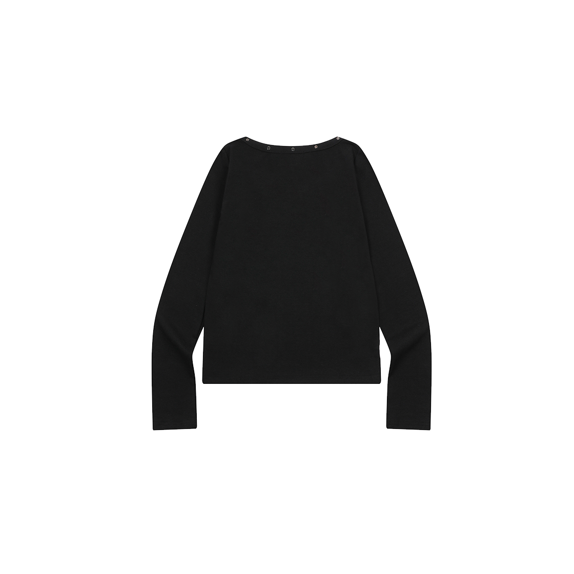 무센트 데본 브이넥 긴팔 티 (2컬러) 블랙(MUCENT Devon V-neck Long Sleeve T (2Color) Black) - 2