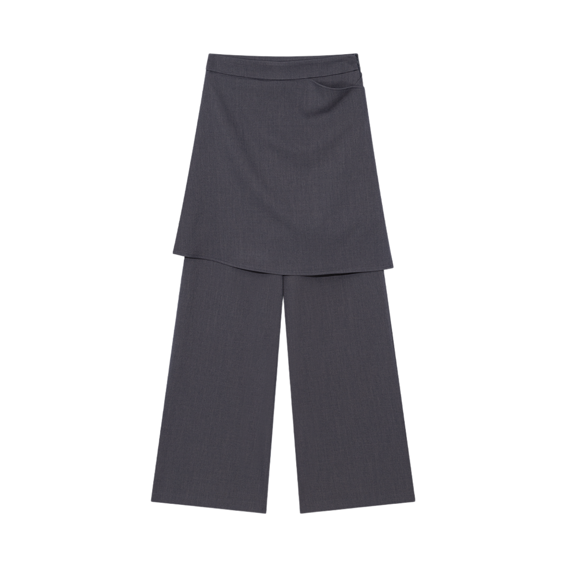 NSV030 UGLYSHADOW Flared Skirts Pants Charcoal