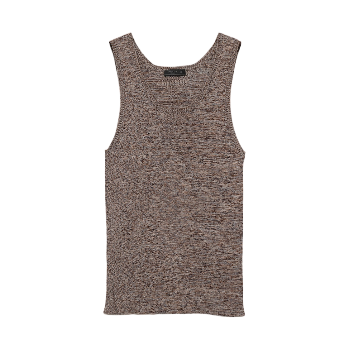 UMT528-188S-F0008 Prada Cotton Knit Tank Top Navy