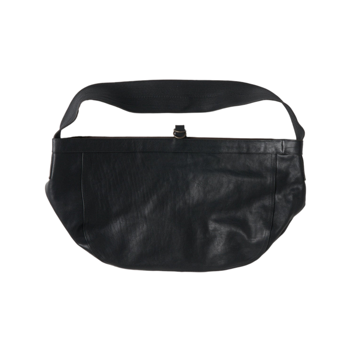- Taiga Takahashi Lot.004 Newsboy Bag Black Leather