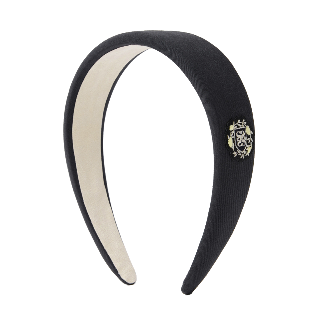 세터 우먼 크레스트 로고 헤어밴드 차콜(SATUR W Crest Logo Hairband Charcoal)