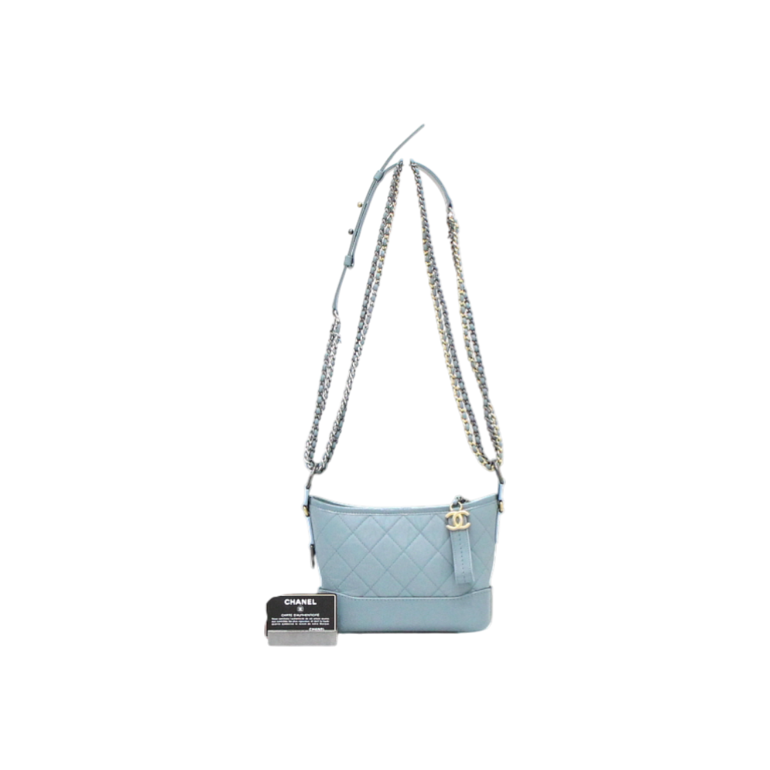 샤넬 A91810 스카이블루 가브리엘 호보 스몰 체인 숄더백 겸 크로스백aa61239(Chanel A91810 Sky Blue Gabrielle Hobo Small Chain Shoulder Bag & Crossbody)