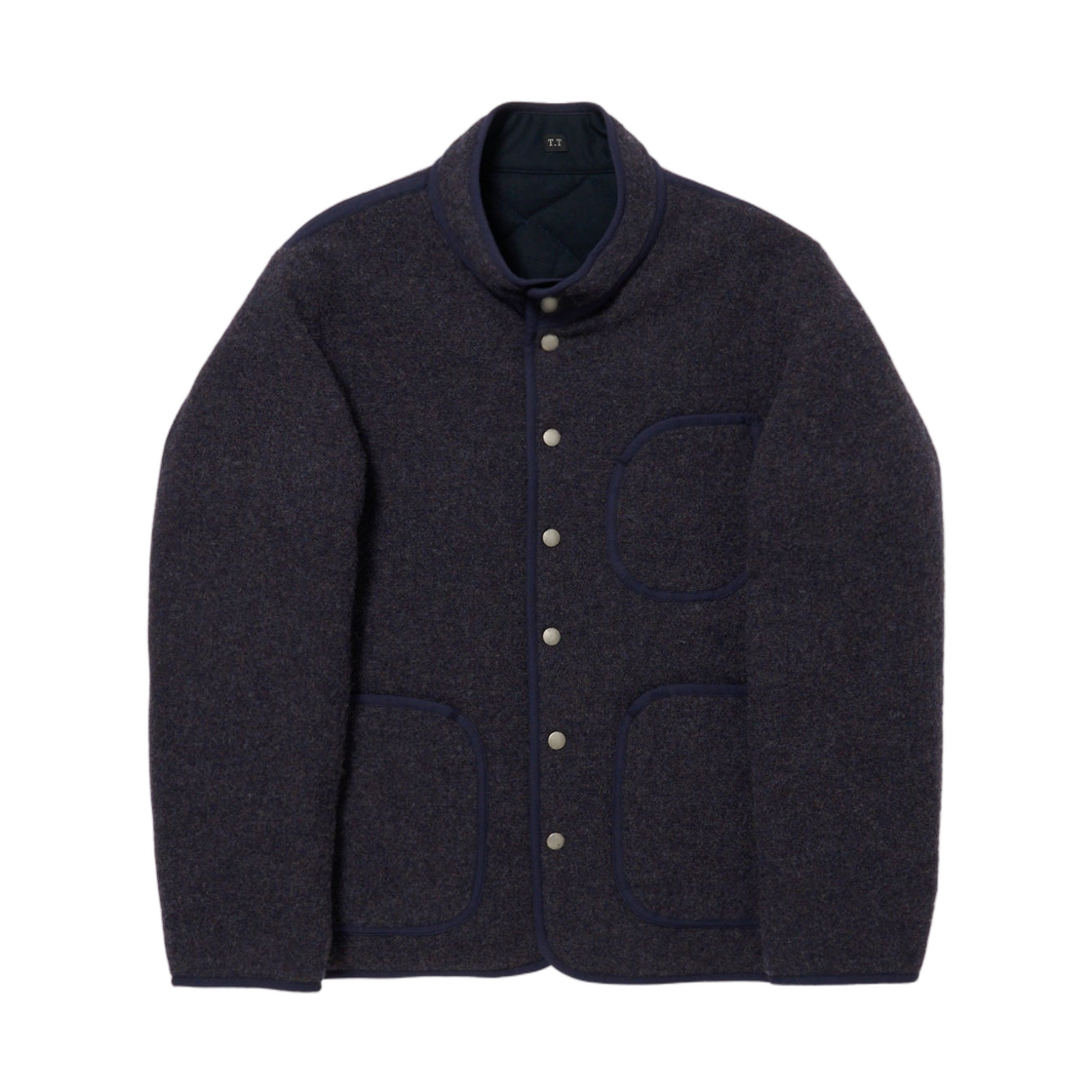 - Taiga Takahashi Lot.323 Quilt Lining Blanket Jacket Navy