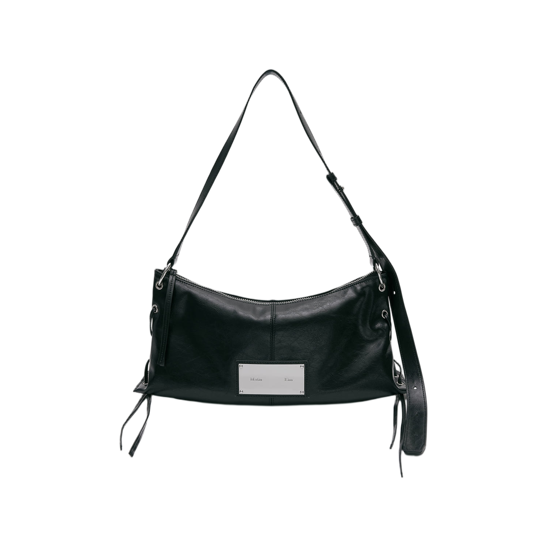 마뗑킴 아일렛 셔링 숄더백 블랙(Matin Kim Eyelet Shirring Shoulder Bag In Black)