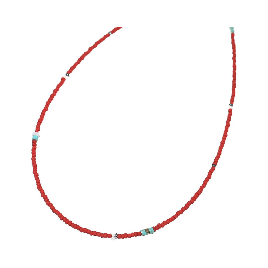 니로 세렌디피티 로니 비즈 네클리스 #139 레드(NiRO.SERENDiPiTY Ronii Beads Necklace #139 Red) - 2