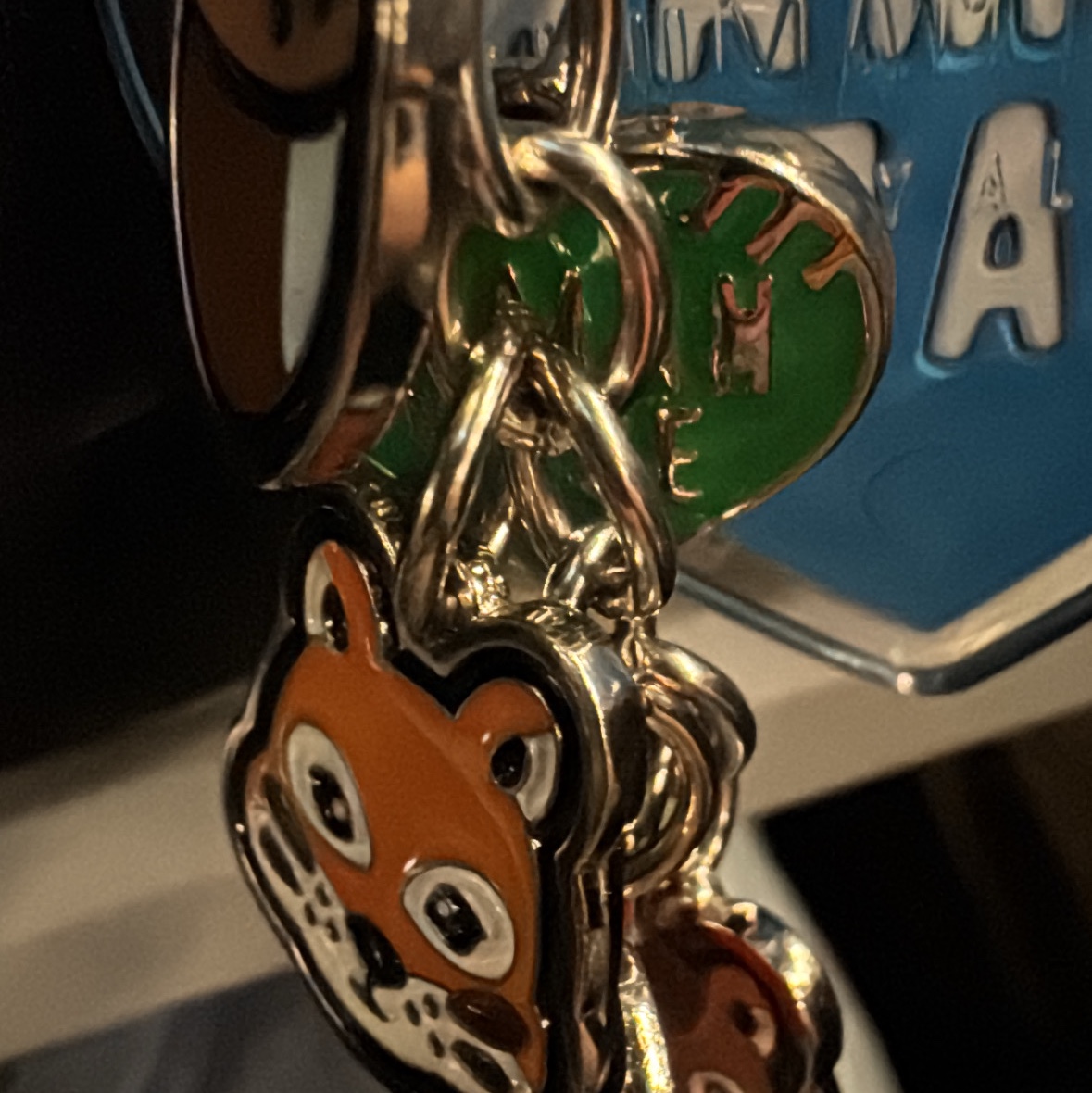 Human Made Human Hope Key Charm Silver 착용 스타일