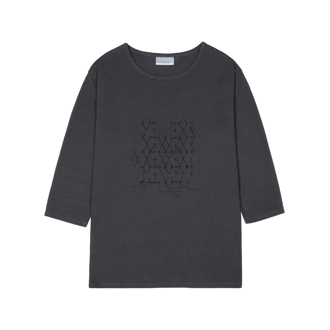 SG26SSTOTS005 Sansan Gear Lattice T-Shirt Charcoal