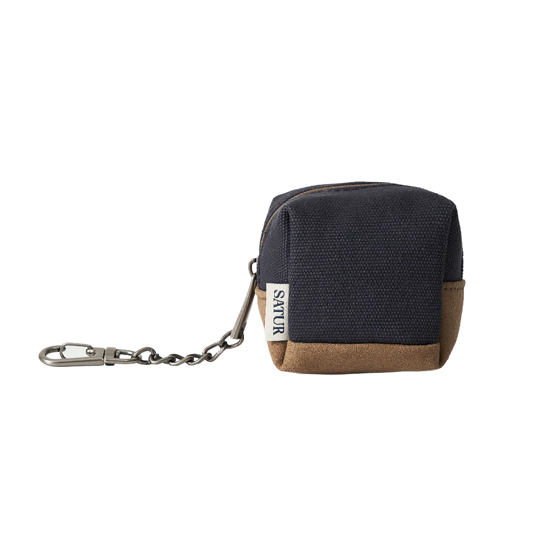 세터 캔버스 미니 파우치 키링 네이비(SATUR Canvas Mini Pouch Keyring Navy) - 3