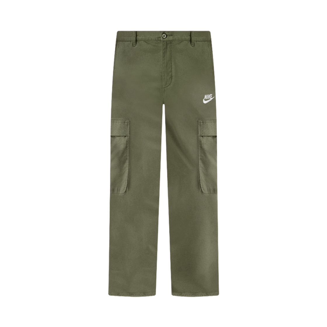 나이키 NSW 클럽 우븐 카고 팬츠 미디움 올리브 화이트 - US/EU(Nike NSW Club Woven Cargo Pants Medium Olive White - US/EU) - 1