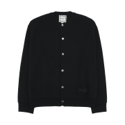 Wooyoungmi Round Neck Wool Cardigan Black - 26SS