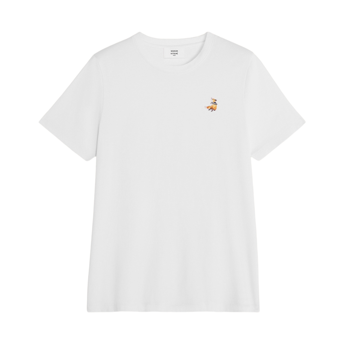 QW00109KJ7026-P100 (W) Maison Kitsune Dreaming Fox Regular T-Shirt White