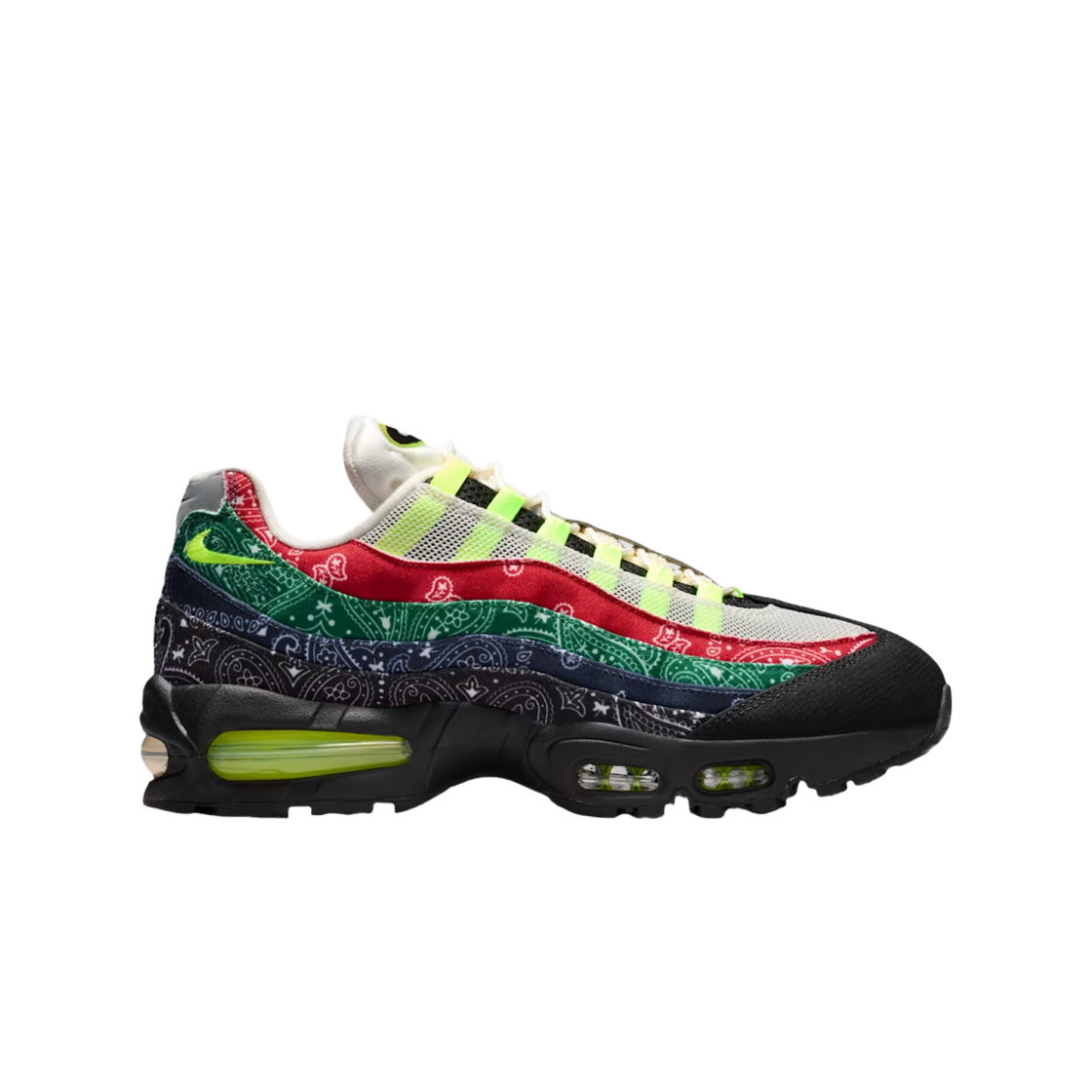 나이키 에어맥스 95 빅 버블 볼트 앤 유니버시티 레드(Nike Air Max 95 Big Bubble Volt and University Red)