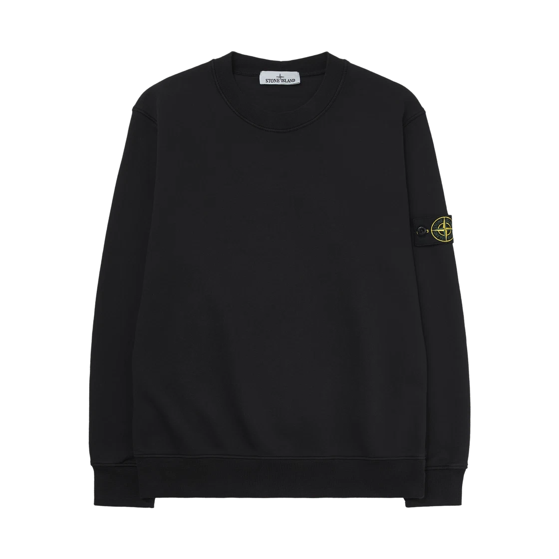 Stone Island Stone Island 6100060 Organic Cotton Fleece Regular Fit Crewneck Sweatshirt Black - 26SS · XS