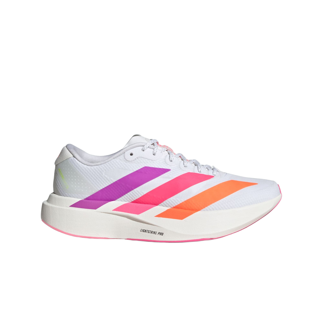 (W) 아디다스 아디제로 EVO SL 클라우드 화이트 퍼플 버스트((W) Adidas Adizero EVO SL Cloud White Purple Burst)