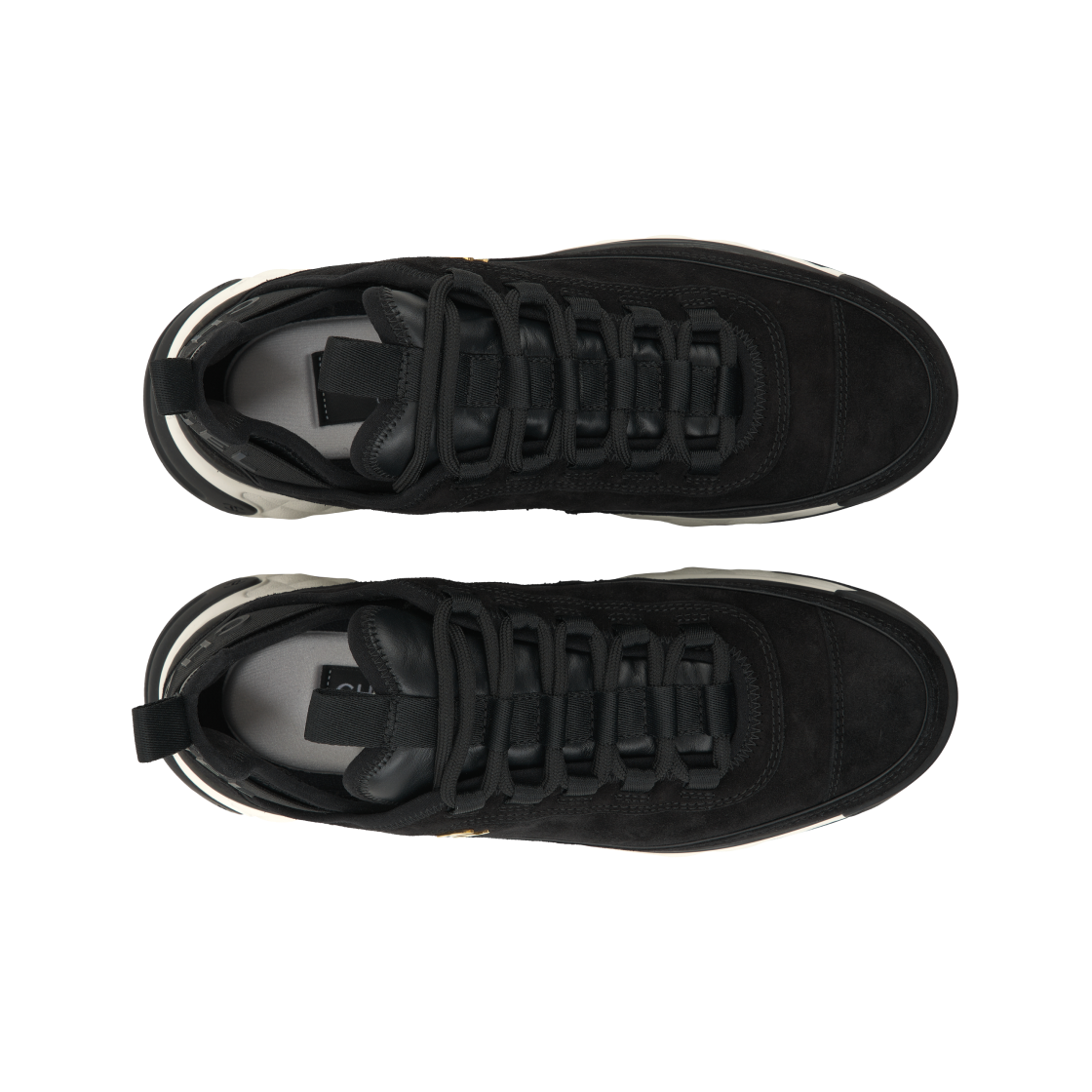 샤넬 믹스드 파이버 스니커즈 스웨이드 카프스킨 & 골드 블랙(Chanel Mixed Fibers Sneakers Suede Calfskin & Gold Black) - 5