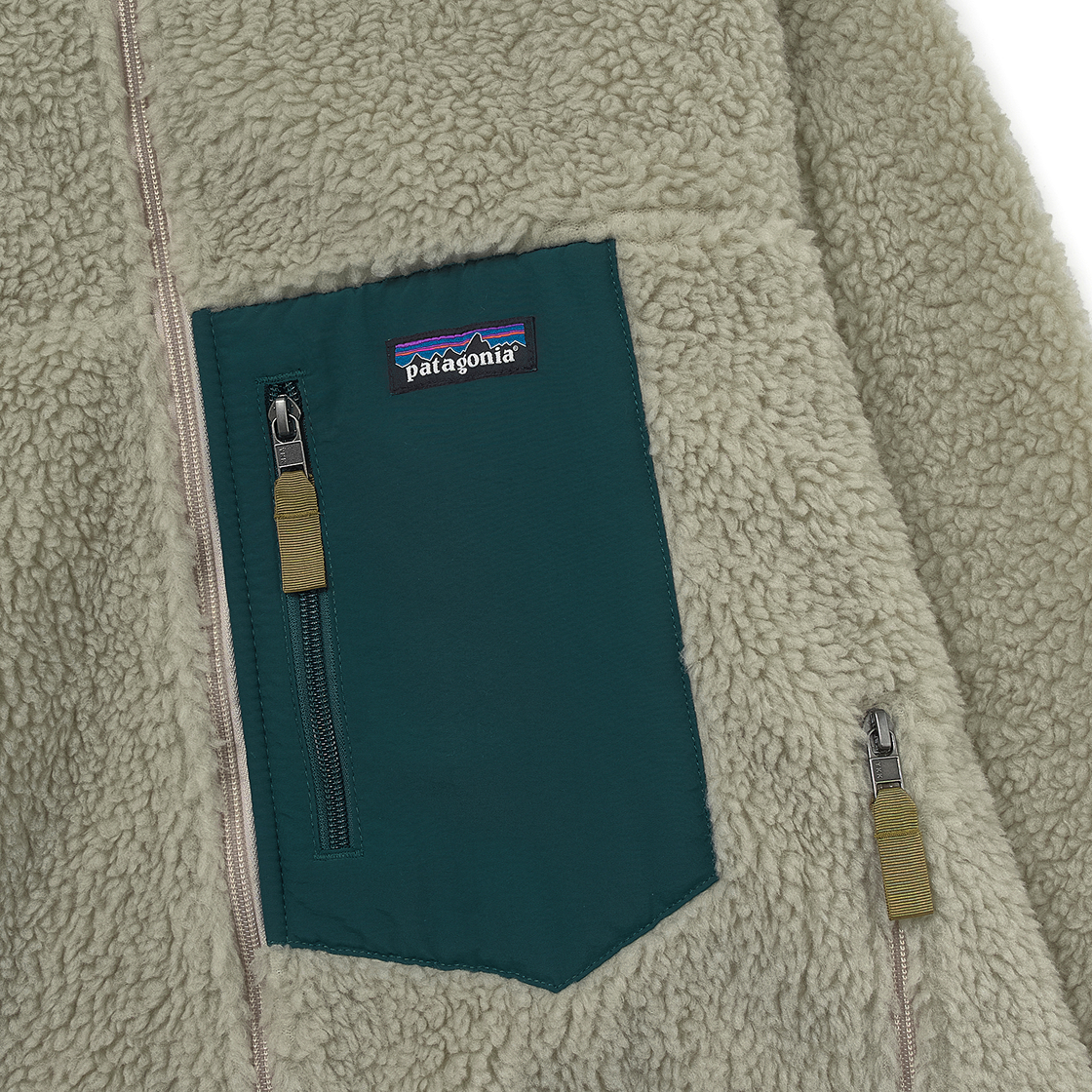 파타고니아 클래식 레트로X 자켓 펠리컨 다크 보레알리스 그린(Patagonia Classic Retro-X Jacket Pelican Dark Borealis Green) - 3