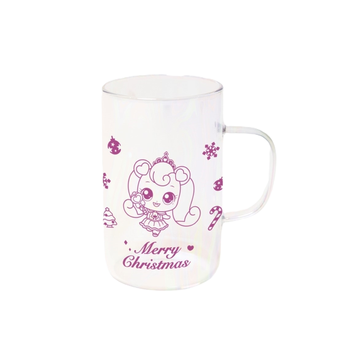 댄꼼마 x 티니핑 크리스마스 하츄핑 홀로그램컵(DANCOMMA x Catch! Teenieping Christmas Heartsping Hologram Cup)