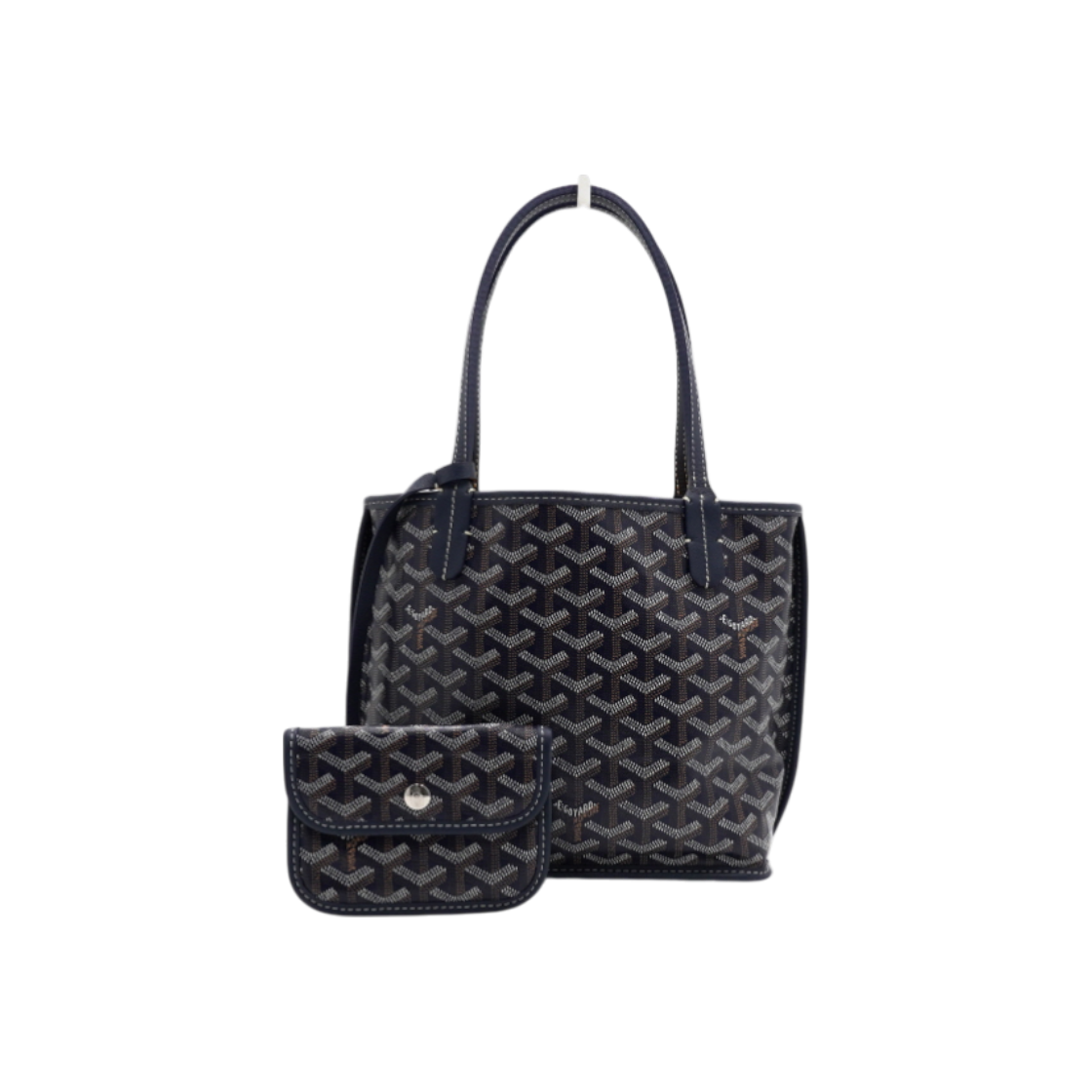ITPMP5V7RSNJ Goyard Navy Sac Anjou Mini Tote Bag