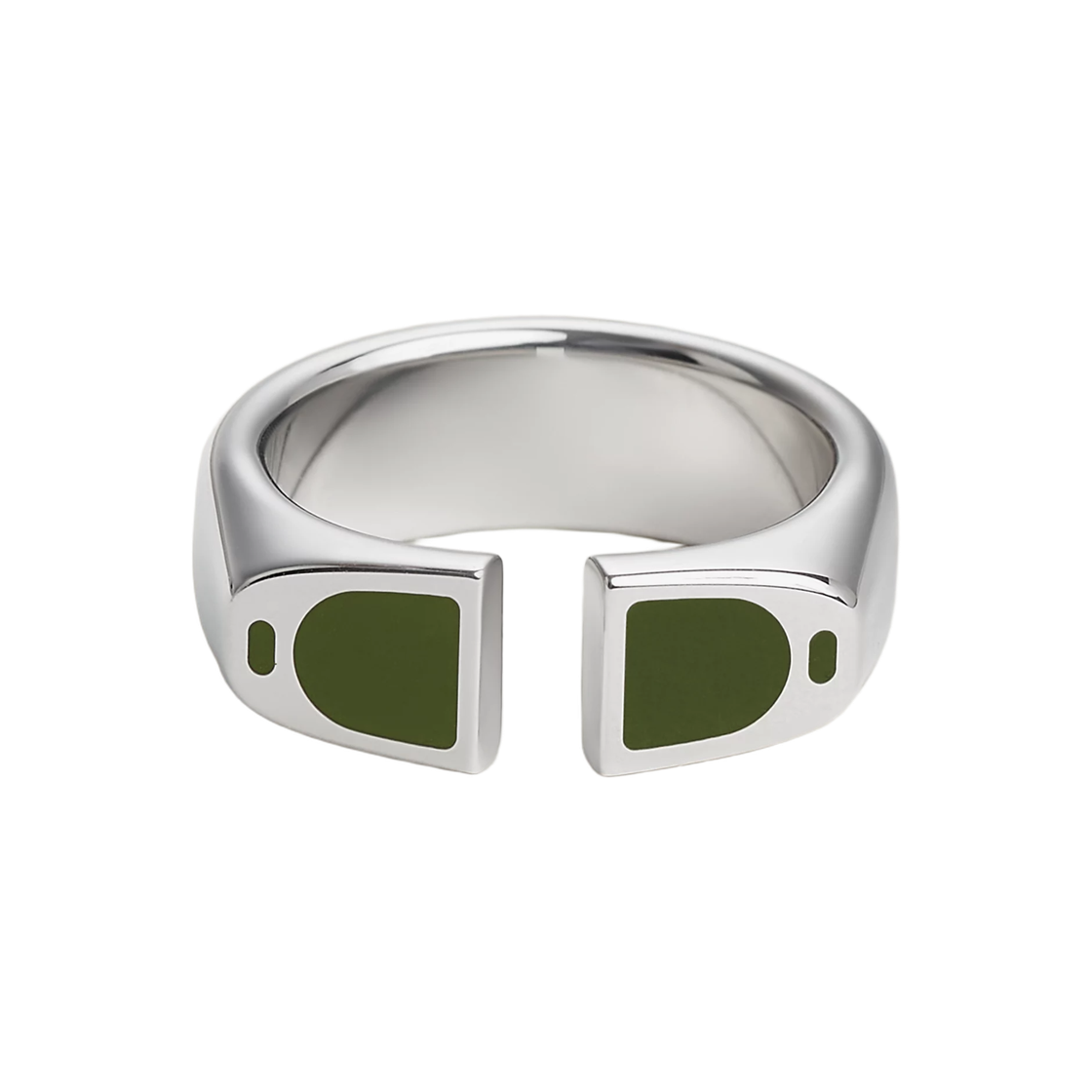 에르메스 에트리에 링 메탈 & 팔라듐 하드웨어 팔라듐 하드웨어 베르 베로네제(Hermes Etrier Ring Metal & Palladium Vert Veronese) - 1