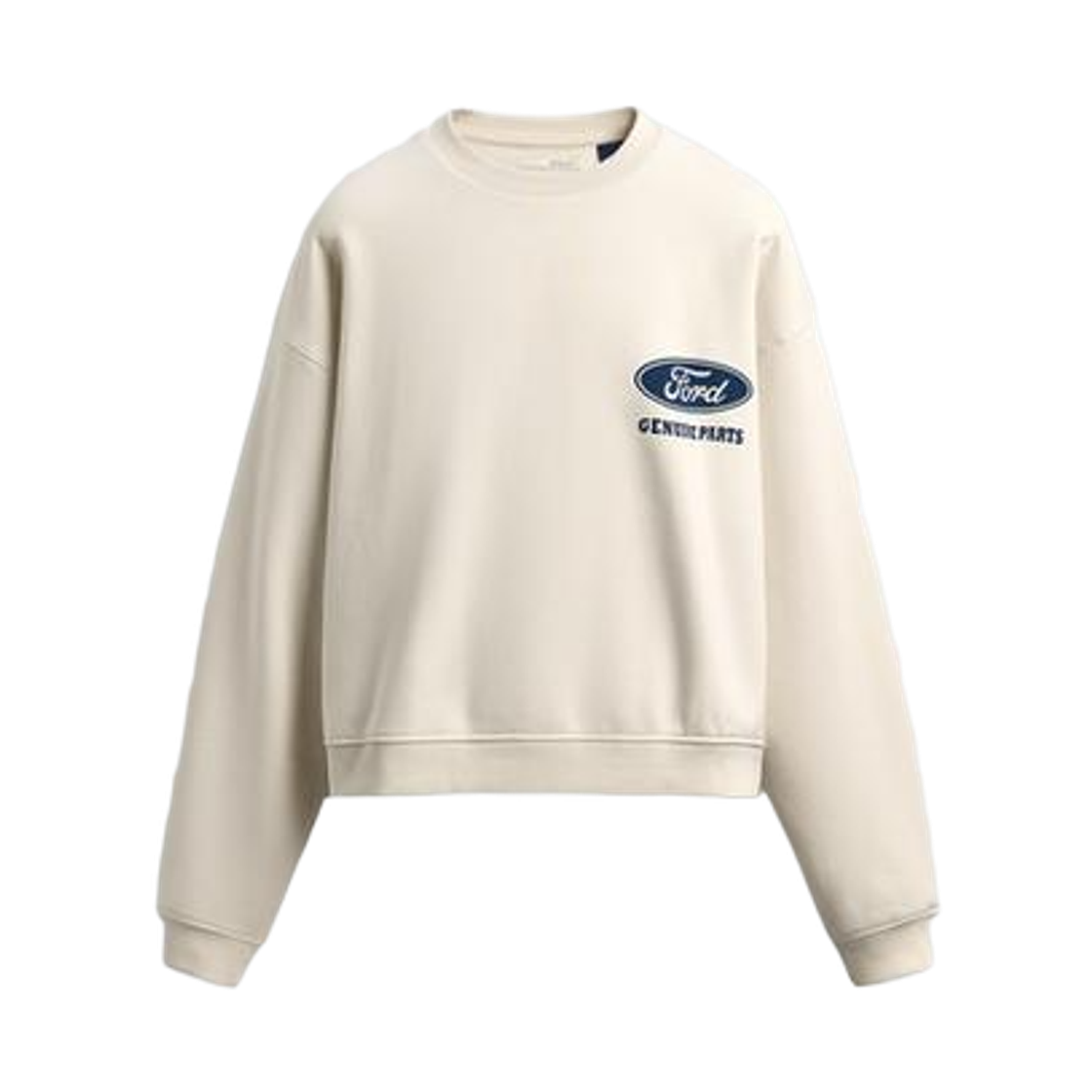 자라 x 포드 컴바인 프린트 스웨트셔츠 오이스터 화이트(Zara x Ford Combined Print Sweatshirt Oyster White)