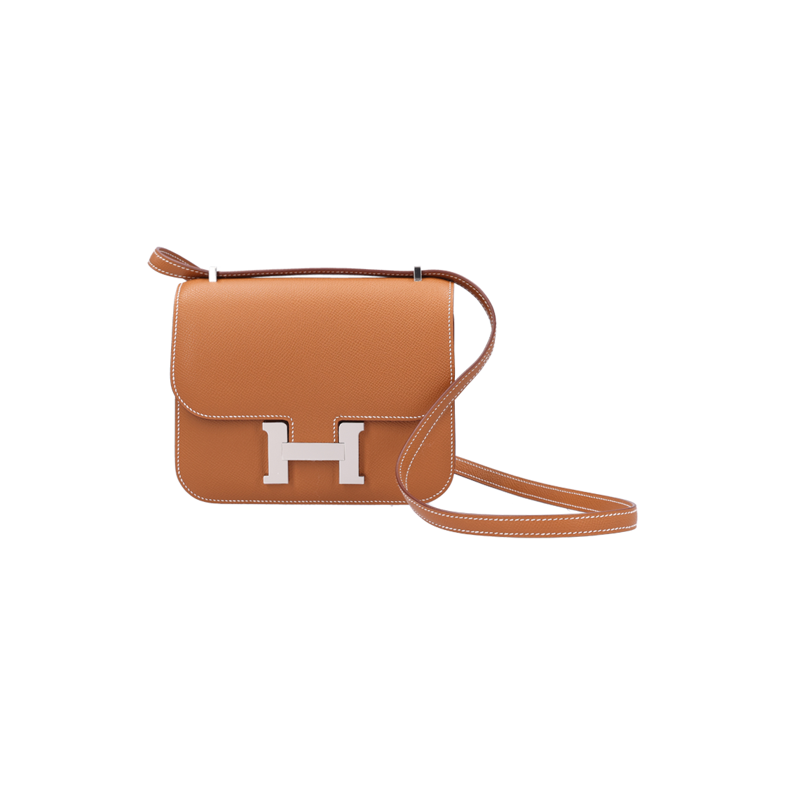 ITE8BP277NE8 Hermes Constance III Mini 18 Bag in Gold and Palladium with K Engraving