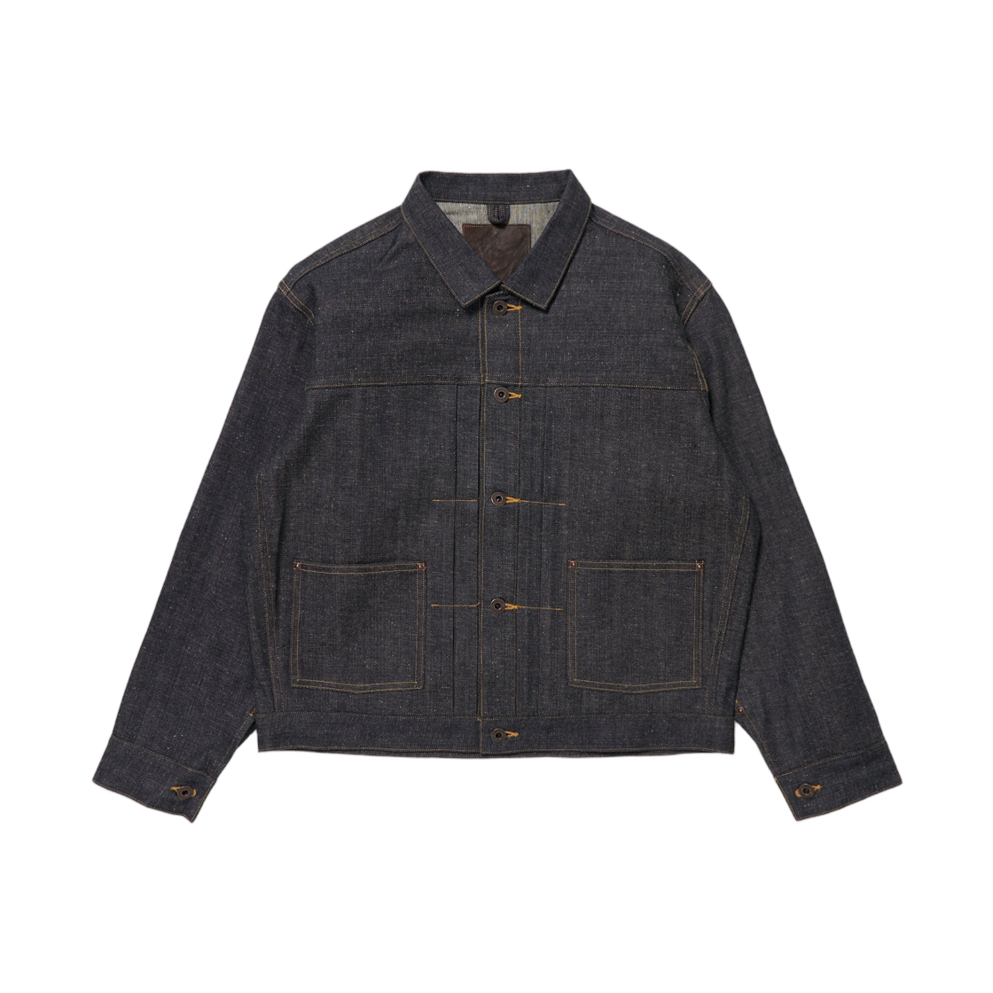 - Taiga Takahashi Lot.714 Denim Jacket Side Panel Raw Indigo