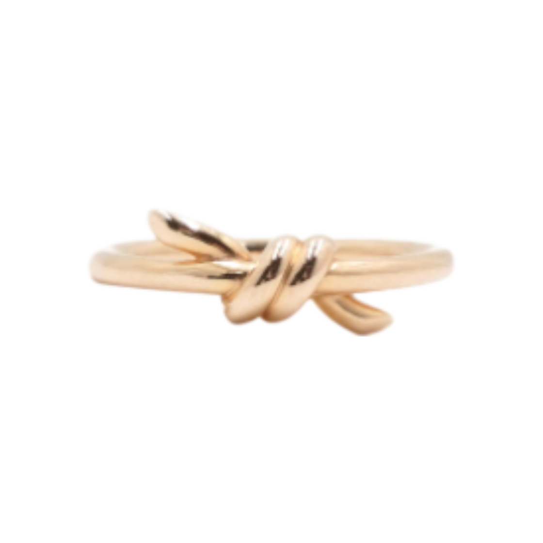 ITCBE6SM3NFI Tiffany 18K Rose Gold Note Ring - Size 8, 9