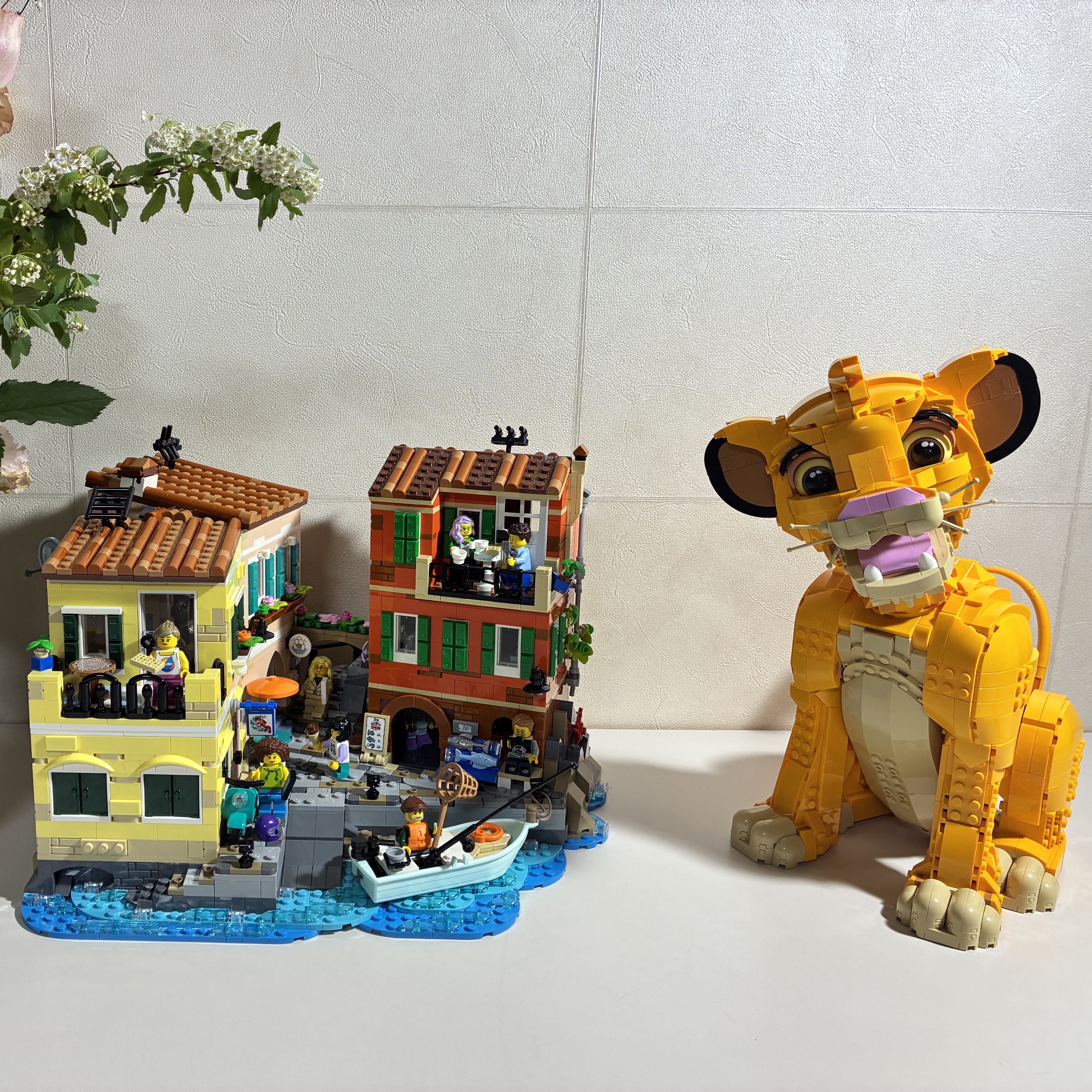 Lego Ideas Italian Riviera, Lego Disney Young Simba The Lion King 착용 스타일 - 1