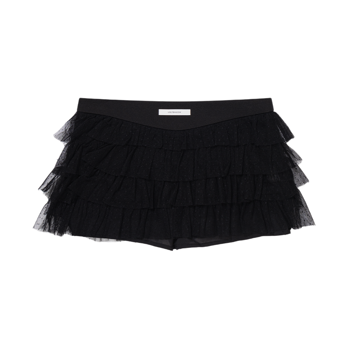 어글리쉐도우 도트 매쉬 캉캉 스커트 블랙(UGLYSHADOW Dot Mesh Cancan Skirt Black) - 2