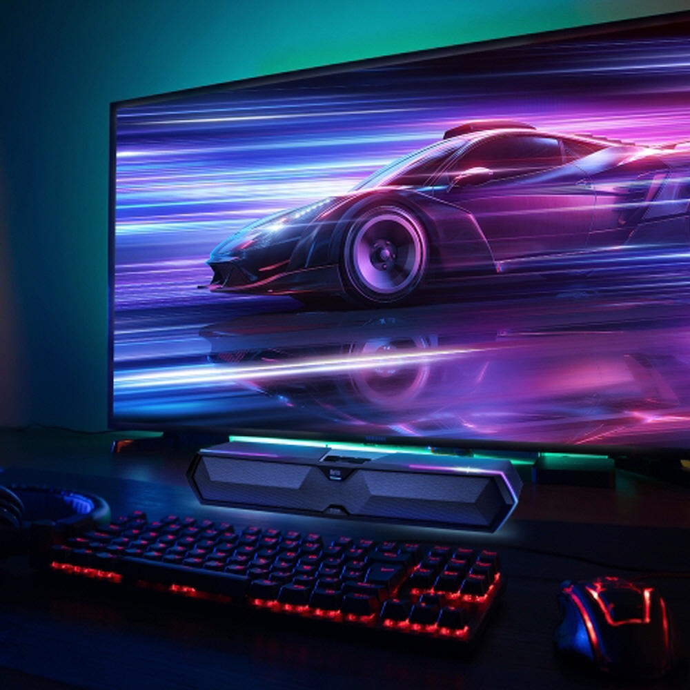 브리츠 BR-T9 게이밍 2채널 PC사운드바 블루투스 스피커 RGB 마이크내장(BRITZ BR-T9 Gaming 2-Channel PC Soundbar Bluetooth Speaker RGB Microphone Integrated) - 3