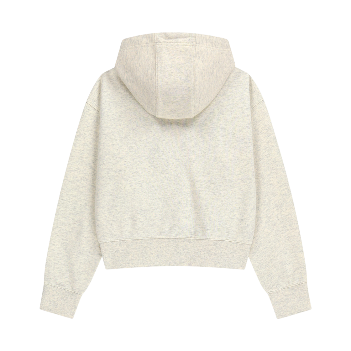 (W) 마리떼 프랑소와 저버 클래식 로고 크롭 후드 집업 오트밀((W) Marithe Francois Girbaud Classic Logo Crop Hoodie Zip Up Oatmeal) - 2