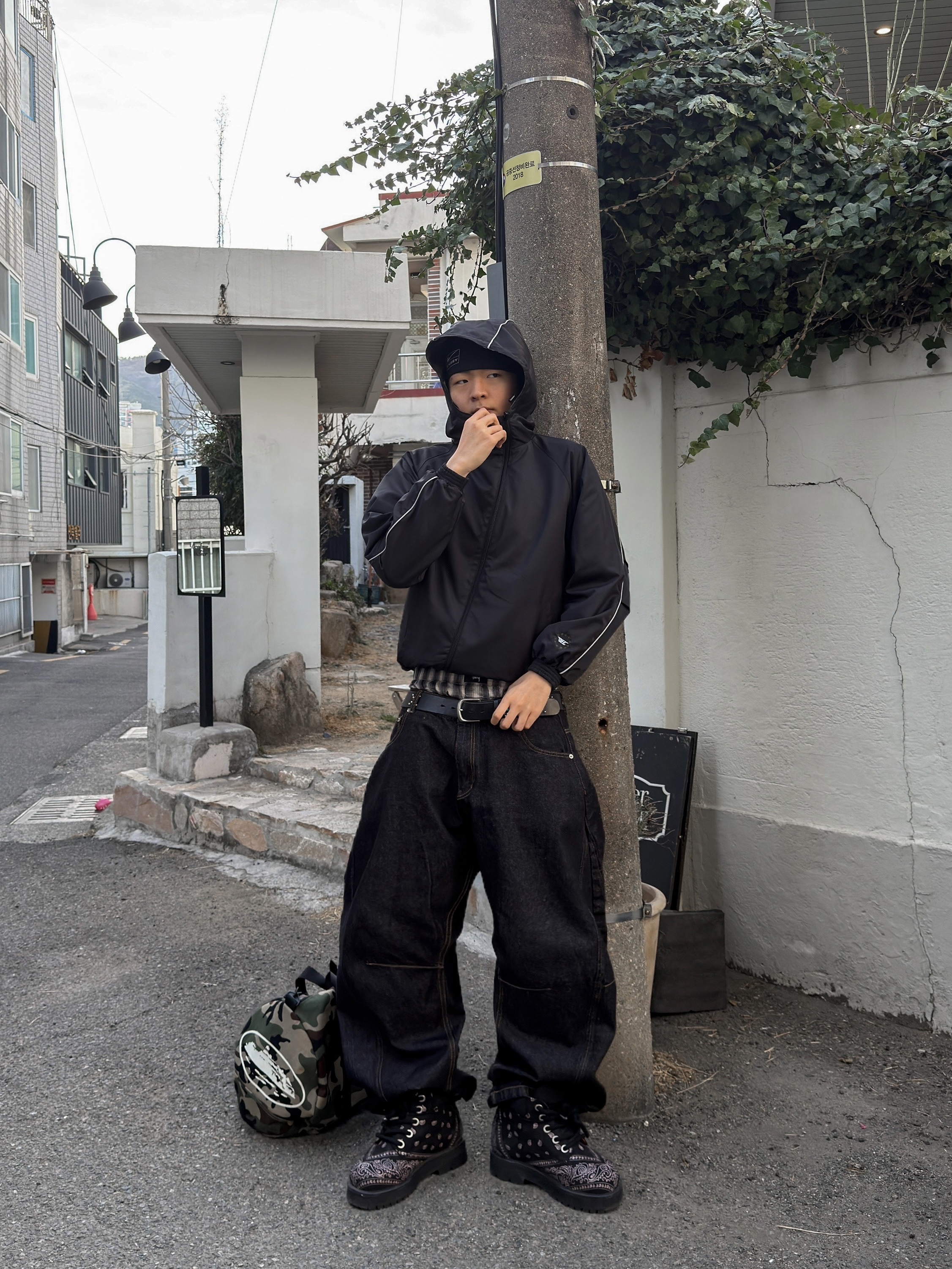 Nike x Stussy Skull Cap Black, Stussy Boxer Shorts Multi (3 Pack) 착용 스타일 - 5